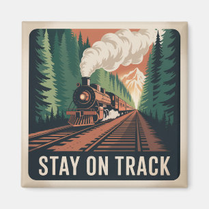 Stay On Track Magnet