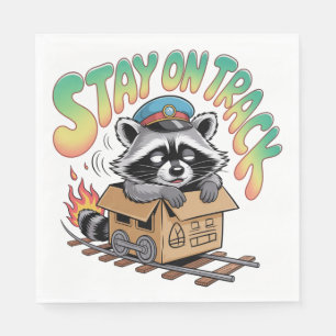 Stay On Track Napkin