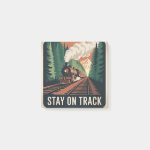 Stay On Track Post-it Notes