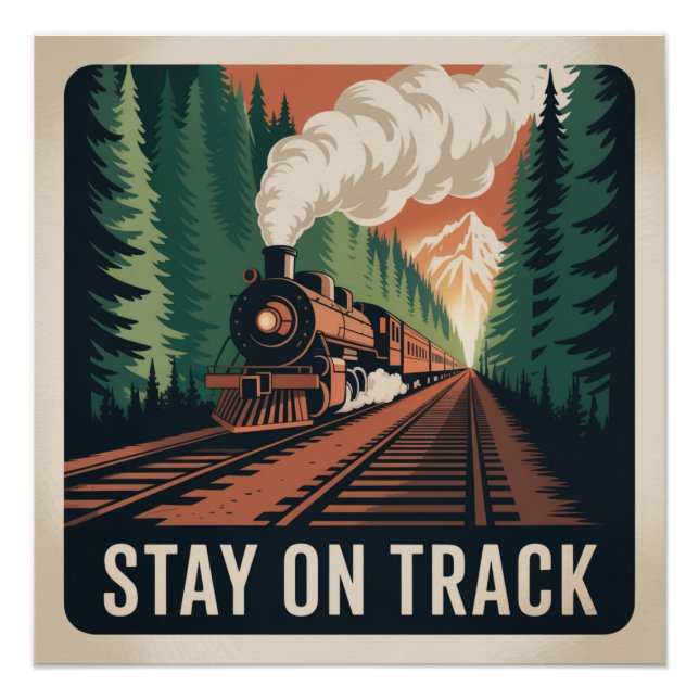 Stay On Track Poster (Front)