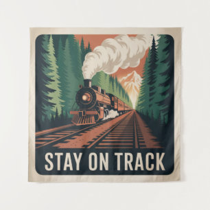 Stay On Track Tapestry
