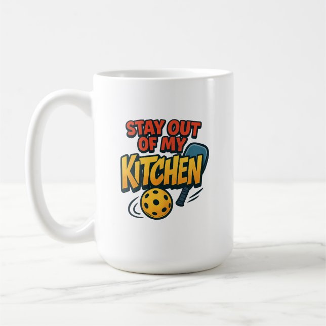 Stay Out of My Kitchen Premium Coffee Mug (Left)