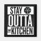 "Stay Outta the Kitchen" Pickleball Magnet