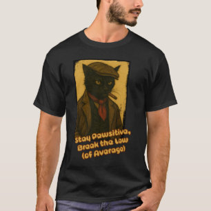 Stay Pawsitive, Break the Law! T-Shirt