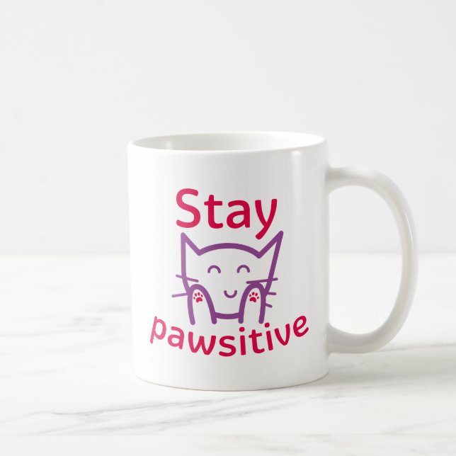 Stay Pawsitive Coffee Mug (Right)