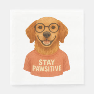 Stay Pawsitive Napkin