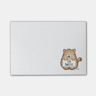 Stay Pawsitive - Post it notes for cat Lover