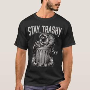 Stay Playful Cute Racoon Funny Animal Design T-Shirt