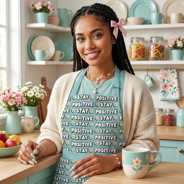 Stay Positive Apron (Creator Uploaded)
