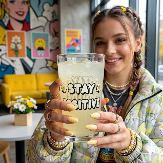 Stay Positive Glass (Creator Uploaded)