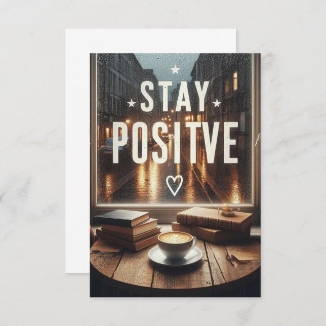 stay positive invitation (Front/Back)
