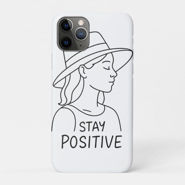 Stay Positive Radiate Optimism and Strength Case-Mate iPhone Case (Back)