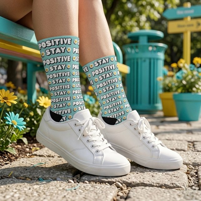 Stay Positive Socks (Creator Uploaded)