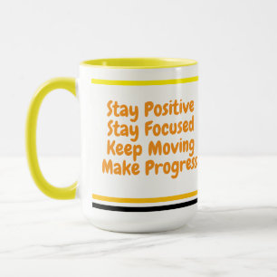 Stay Positive Vibes for Coworkers Motivational Mug