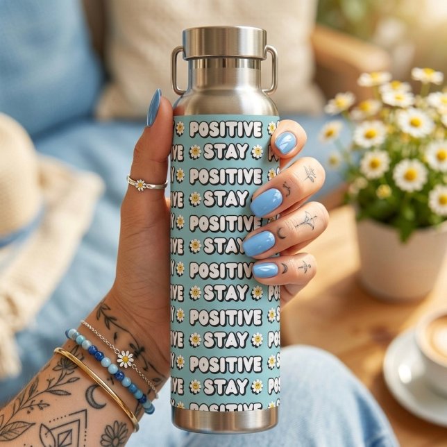 Stay Positive Water Bottle (Creator Uploaded)