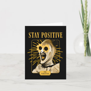Stay Positive With Art The Clown ! Sticker Card