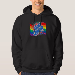 Stay Queer Lgbtq Gay Rights Proud Pride Rainbow Fl Hoodie