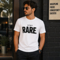 Stay Rare Minimal Typography T-Shirt