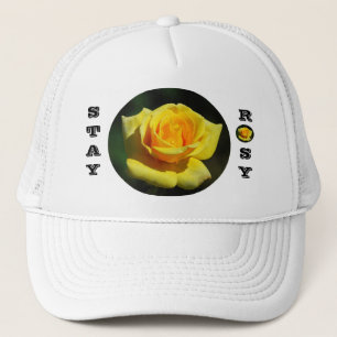 Stay Rosy Yellow Rose Hat