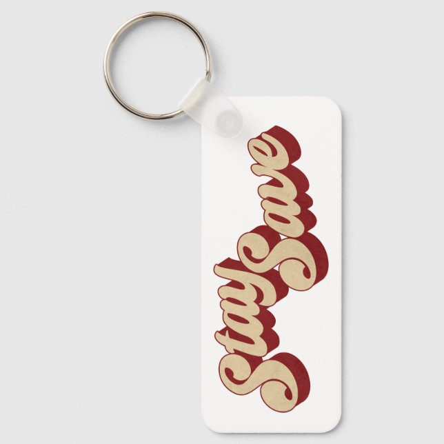Stay Safe Key Ring (Front)