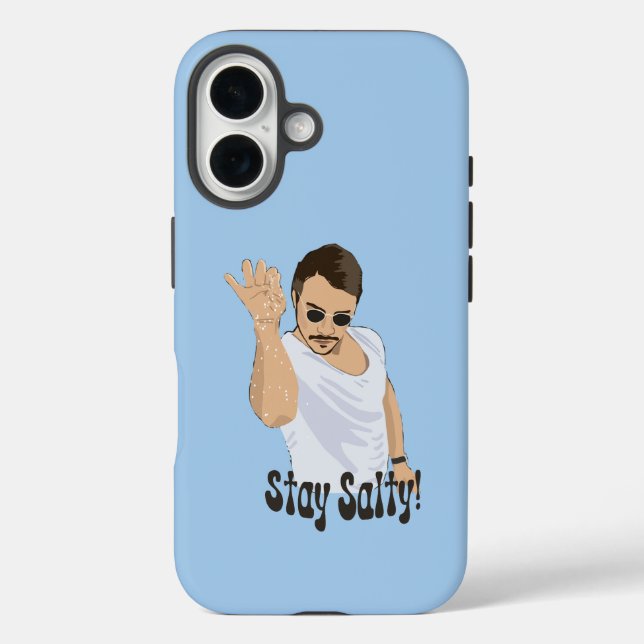 Stay Salty Salt Bae Funny Meme Case-Mate iPhone Case (Back)