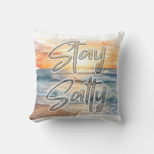 Stay Salty Sunset Beach  Cushion