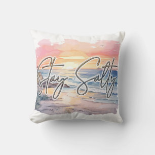 Stay Salty Sunset Beach Cushion
