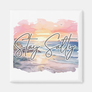 Stay Salty Sunset Beach Magnet