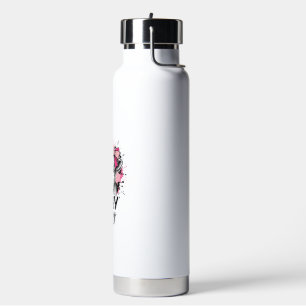 Stay Sassy Pink Highland Cow Vintage Engraving Shi Water Bottle