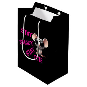 Stay Shady, Stay Cute Mouse Medium Gift Bag