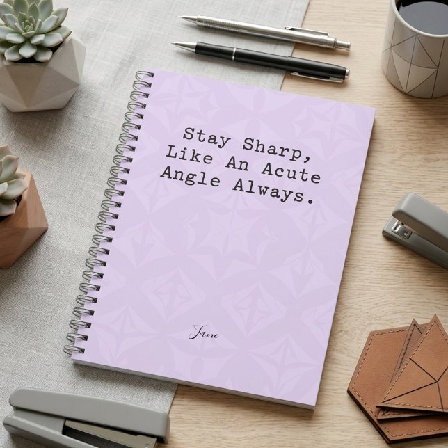 Stay Sharp Acute Angle Mindset Smart Geometry Notebook (Creator Uploaded)