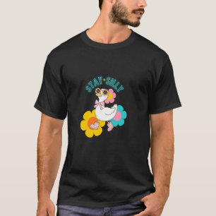 Stay Silly Light Up Spring Groovy Goose Positivity T-Shirt