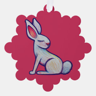 Stay Soft Spring Bunny Rabbit                      Tree Decoration Card