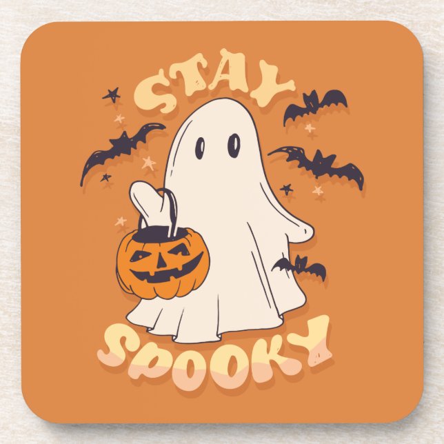 Stay Spooky Ghost Coaster (Front)