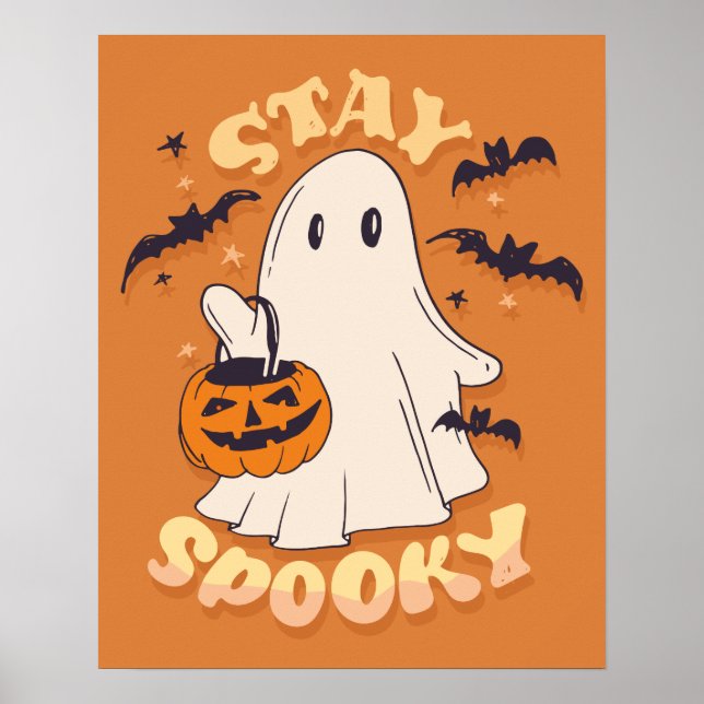 Stay Spooky Ghost Poster (Front)