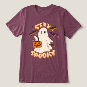 Stay Spooky Ghost Tri-Blend Shirt