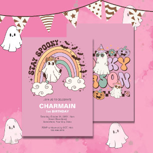 Stay Spooky Halloween first birthday  Invitation