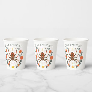 Stay Spooky Halloween Party Spider Paper Cups