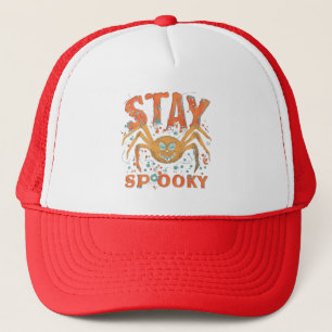 Stay Spooky Halloween Spider Trucker Hat