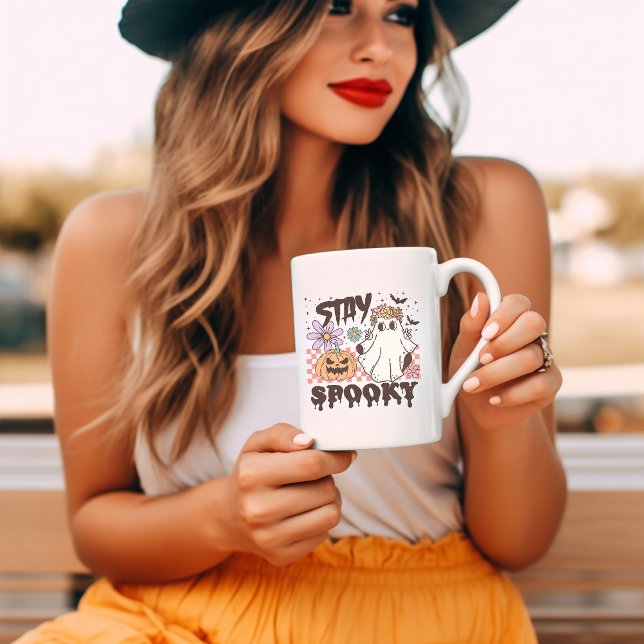 Stay Spooky retro groovy Halloween Coffee Mug (Creator Uploaded)