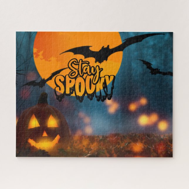 Stay Spooky Scary Halloween Night  Jigsaw Puzzle (Horizontal)
