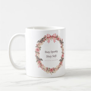 Stay Spooky Stay Soft Coquette Wreath Mug