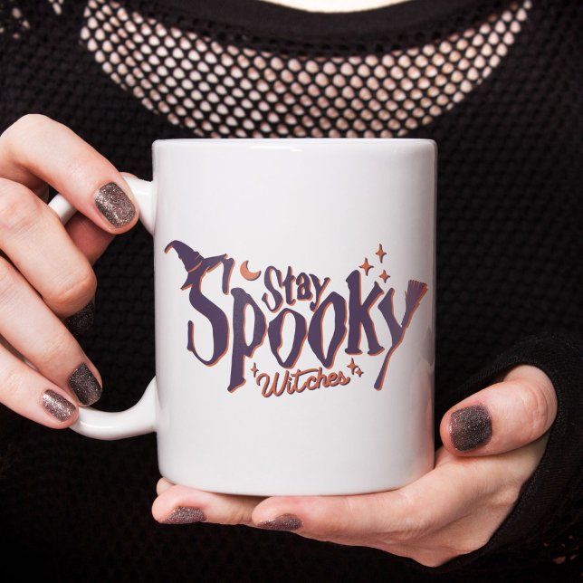 Stay Spooky Witches Witch Halloween Funny Large Coffee Mug (Stay Spooky Witches Witch Halloween Funny Giant Coffee Mug)