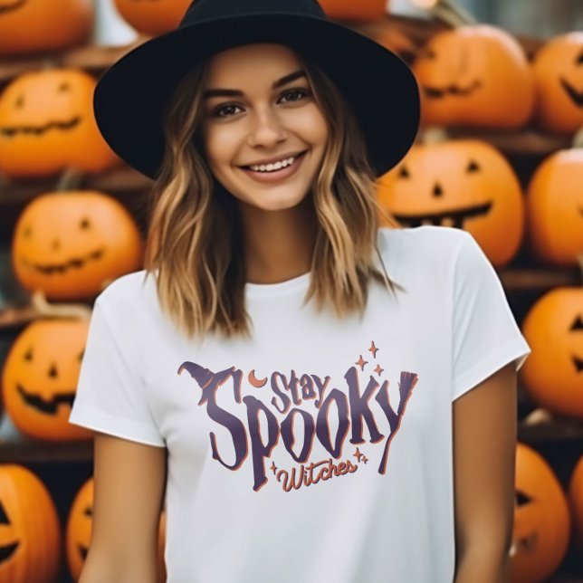 Stay Spooky Witches Witch Halloween Funny T-Shirt (Stay Spooky Witches Witch Halloween Funny T-Shirt)
