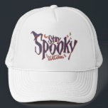 Stay Spooky Witches Witch Halloween Funny Trucker Hat<br><div class="desc">Evoke the enchantment of Halloween with our 'Stay Spooky Witches' funny t-shirts. Dive into a world of wicked humour and eerie style, as you celebrate the spookiest season. Celebrate the season with a twist of humour, making a statement that's both eerie and entertaining. A bewitching addition to your Halloween wardrobe...</div>