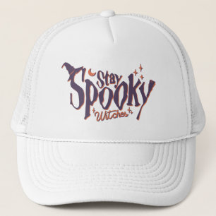 Stay Spooky Witches Witch Halloween Funny Trucker Hat
