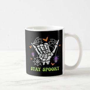 Stay Spooky with Hand Bones and Spider Webs Coffee Mug