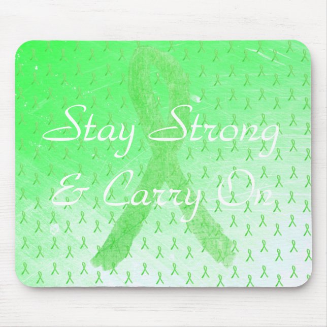 Stay Strong and Carry On Lyme Disease Mouse Pad (Front)