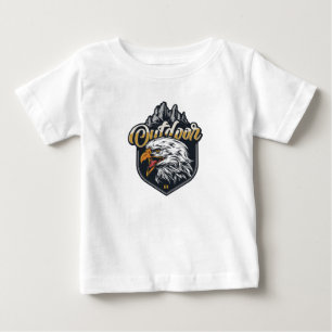 Stay Strong Eagle Outdoor Motivational quotes Baby T-Shirt