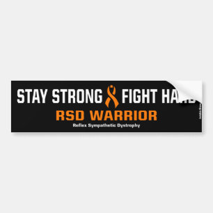 STAY STRONG FIGHT HARD...RSD BUMPER STICKER